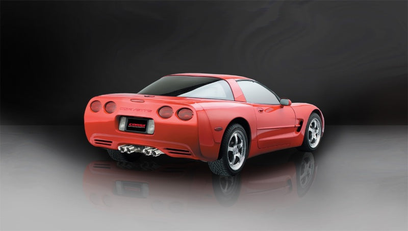 CORSA Performance 1997-2004 Chevrolet Corvette C5 Z06 5.7L V8 Polished Xtreme Cat-Back + XO Exhaust - photo 3