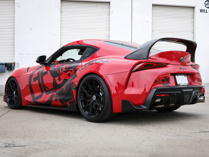 aFe POWER Takeda 2020 Toyota Supra L6-3.0L 3.5in 304 Stainless Steel Cat-Back Exhaust 4in Brushed Finish Tip - photo 2