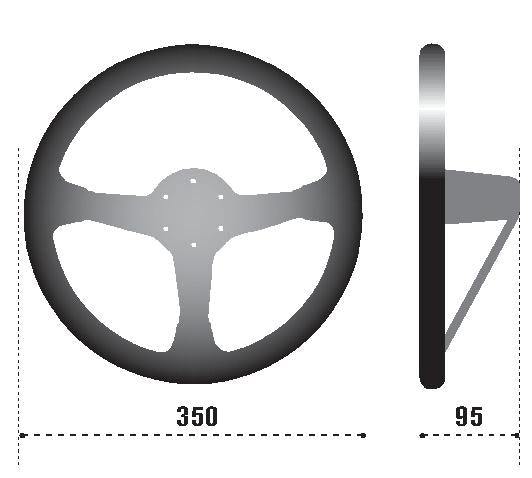 Sparco Steering Wheel 325 Suede Black (015R325CSN) - photo 3