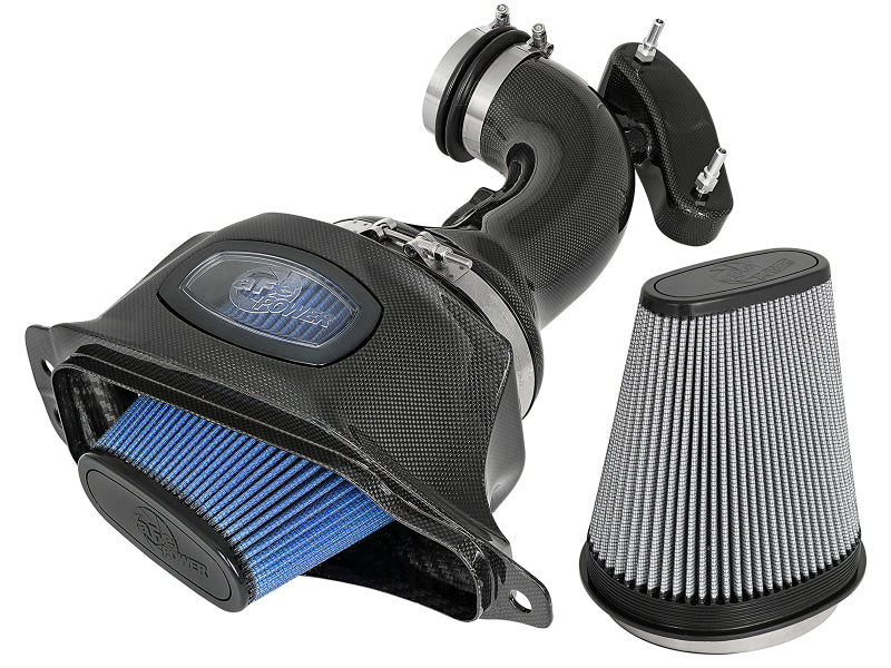 aFe Momentum Black Series Carbon Fiber Intake System P5R 2014-2017 Chevy Corvette 6.2L (C7) (afe52-74201-C)