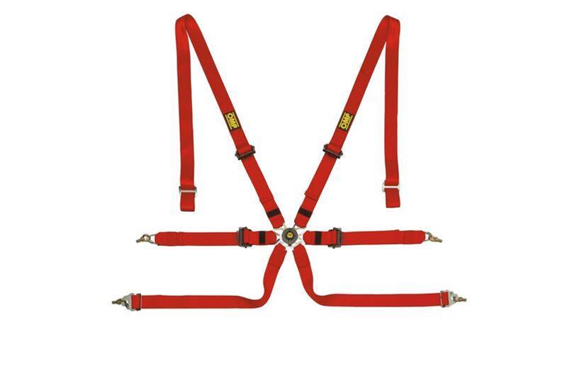 OMP Safety Harness One 2in Pull Down - Black (FIA 8853-2016) (DA0-0202-A01-071)