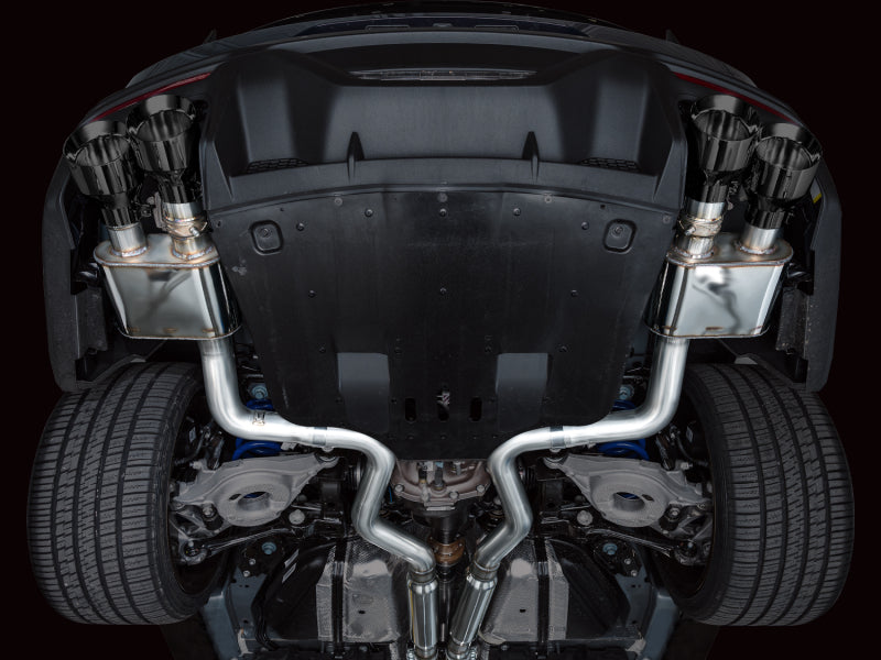 AWE Tuning 2024 Ford Mustang Dark Horse S650 RWD SwitchPath Cat-Back Exhaust with Quad Diamond Black Tips - photo 3