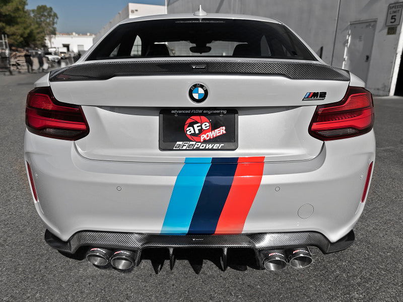 aFe MACH Force-Xp Exhausts Cat-Back SS 2019-2021 BMW M2 Competition L6-3.0L with Carbon Fiber Tips - photo 4