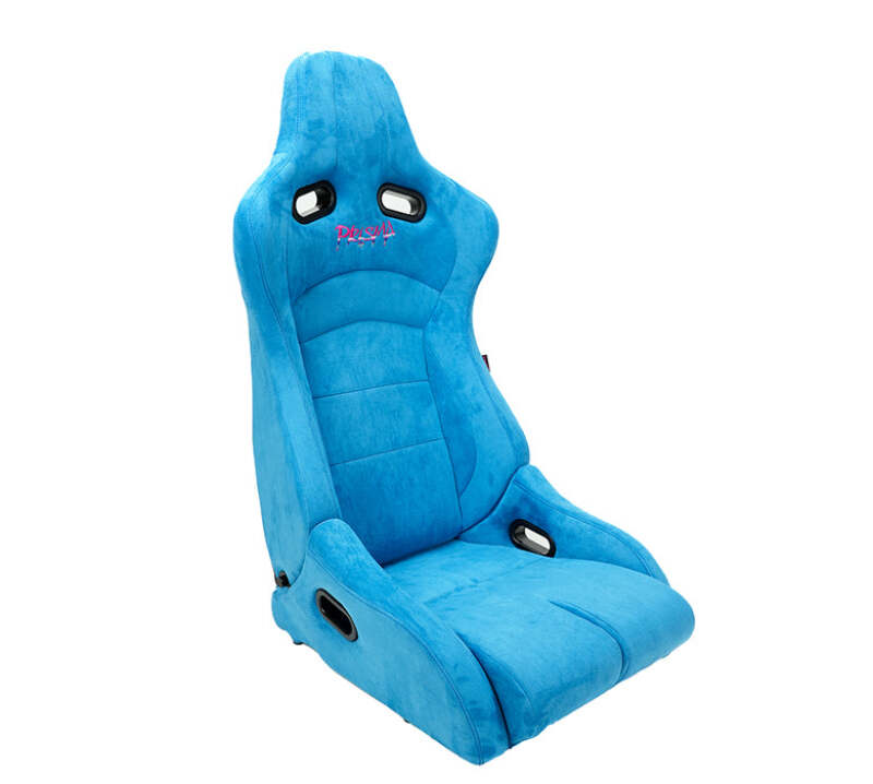 NRG Prisma Lab Reclinable Bucket Racing Seat - Pair (Blue) (RSC-710 L/R-BL)