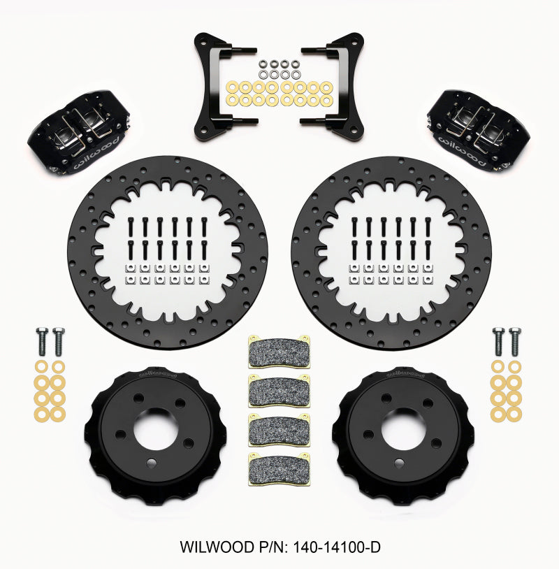 Wilwood 2015-2023 Ford Mustang Narrow Dynapro Radial Front Drag Race Brake Kit (12.9in)