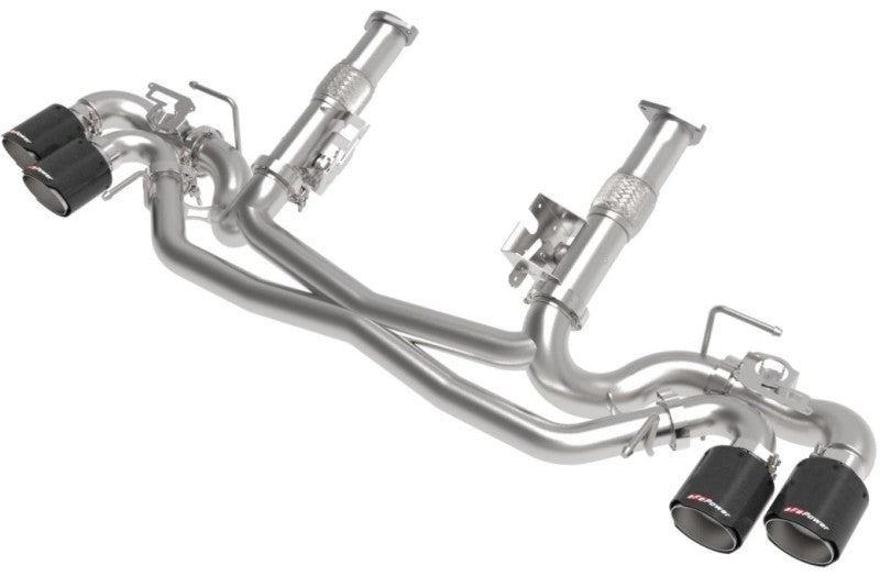 aFe MACH Force-Xp 304 Stainless Steel Cat-Back Exhaust Carbon 2020 Chevrolet Corvette C8 - photo 2