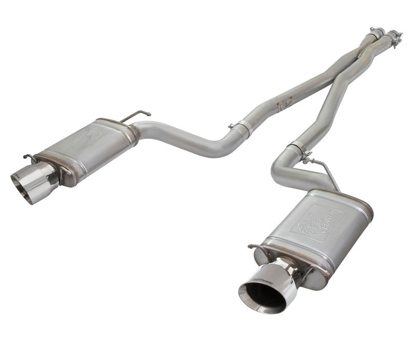 aFe MACH Force-Xp 3in Cat-Back Stainless Steel Dual Exhaust System with Polished Tips 2009-2015 Cadillac CTS-V