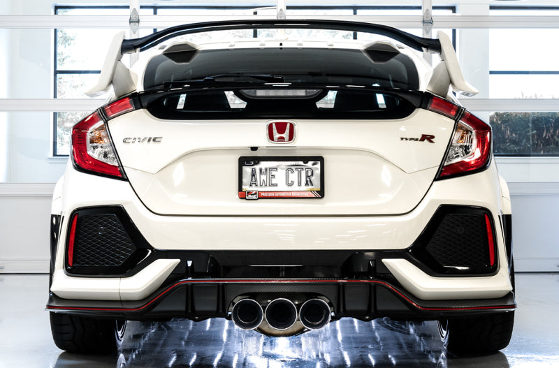 AWE Tuning 2017+ Honda Civic Type R Touring Edition Exhaust with Front & Mid Pipes - Chrome Silver Tips - photo 3