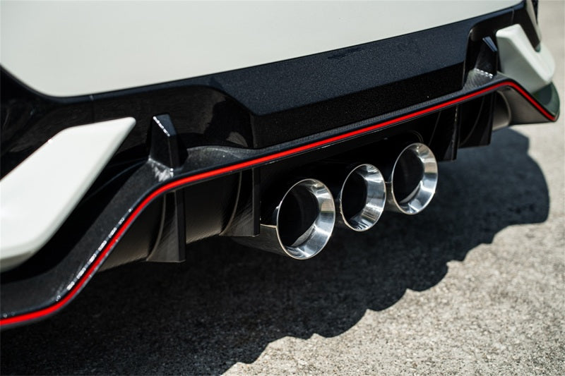 CORSA Performance 2017-2021 Honda Civic Type R Xtreme Cat-Back Tri Rear Exit with 4.5in Polished Pro-Series Tips - photo 3