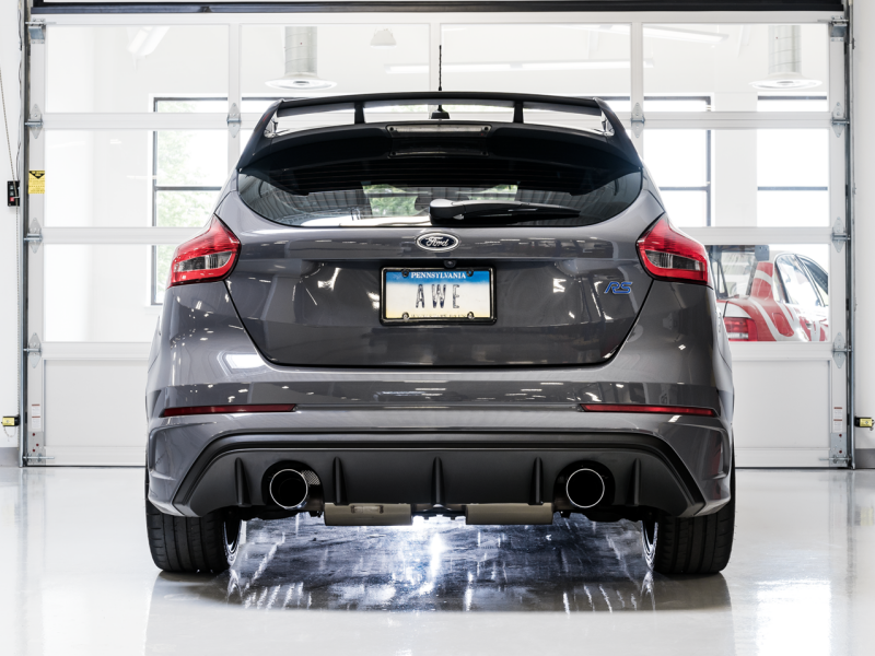 AWE Tuning Ford Focus RS SwitchPath Cat-Back Exhaust - Chrome Silver Tips - photo 6