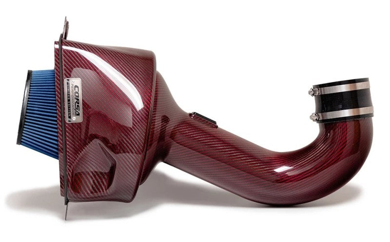 CORSA Performance 2015-2019 Chevrolet Corvette C7 Z06 6.2L V8 Red Carbon Fiber Air Intake (Does Not Fit ZR1) (cor44002-R)