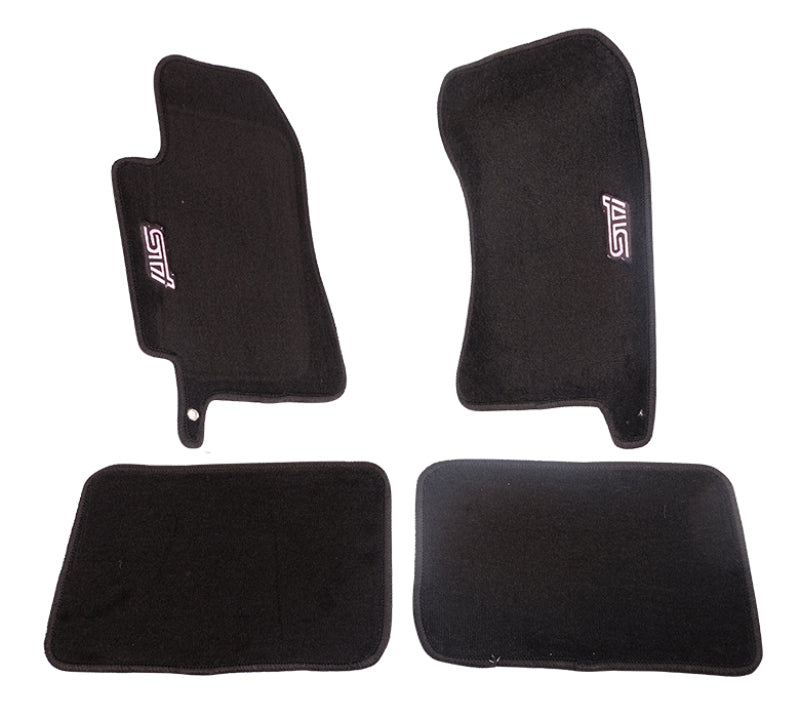 NRG Floor Mats - 04-07 Subaru WRX STI (STI Logo) - 4pc. (FMR-400)