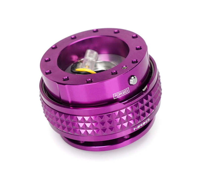 NRG Quick Release Kit - Pyramid Edition - Purple Body / Purple Pyramid Ring (SRK-210PP-PP)