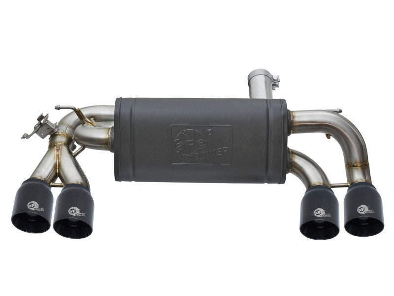 aFe MACH Force-Xp 3in - 2 1/2in Axle-Back 304 Stainless Steel Exhaust with Black Tips 2016-2017 BMW M2 (f87) - photo 2