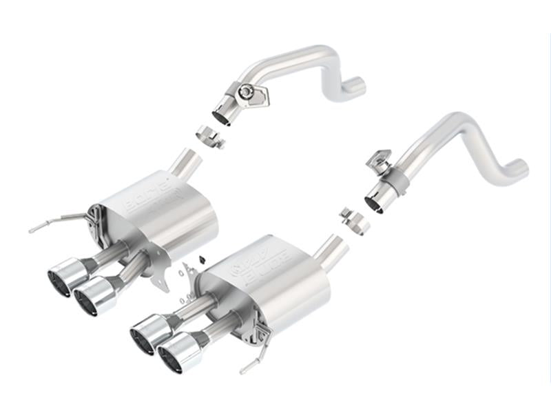 Borla 2014 Chevrolet Corvette C7 with AFM without NPP Atak Rear Section Exhaust Quad Rd Rl IC Tips - photo 5