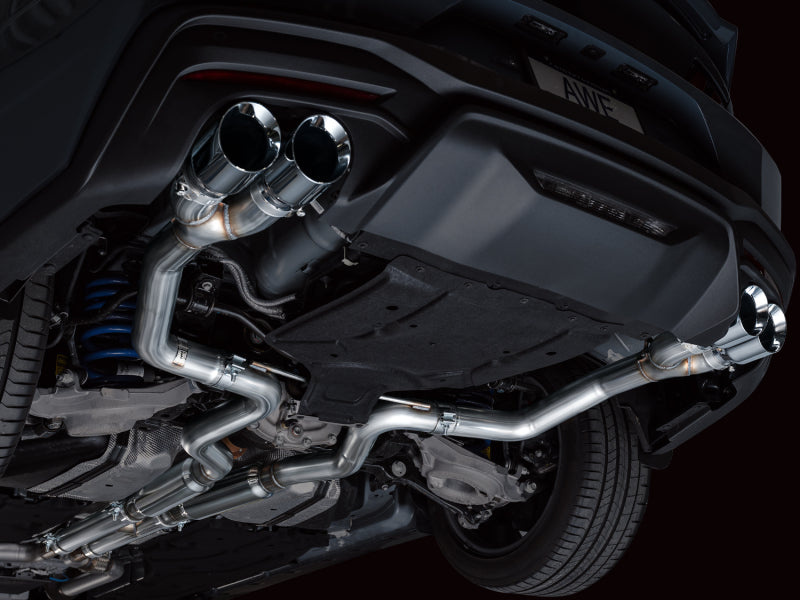 AWE Tuning 2024 Ford Mustang GT Fastback S650 RWD Track Edition Cat-Back Exhaust with Quad Chrome Silver Tips - photo 3