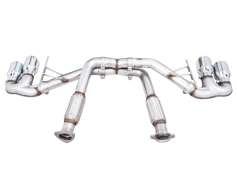 AWE Tuning 2020 Chevrolet Corvette (C8) Track Edition Exhaust - Quad Chrome Silver Tips - photo 5