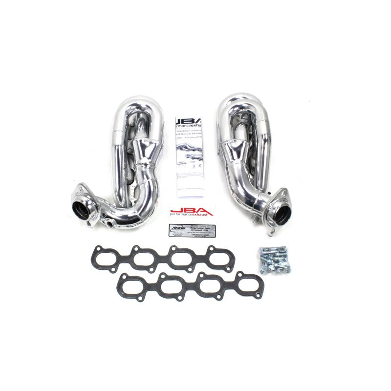 JBA 2007-2014 Ford GT500 5.4/5.8L 4V 1-5/8in Primary Silver Ctd Cat4Ward Header - photo 2