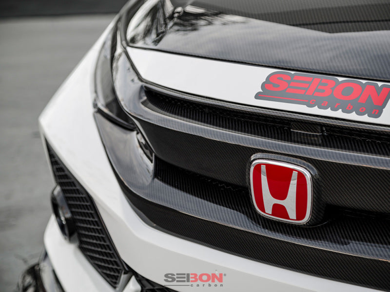 Seibon 2016-2018 Honda Civic OEM-Style Carbon Fiber Front Grill - photo 6