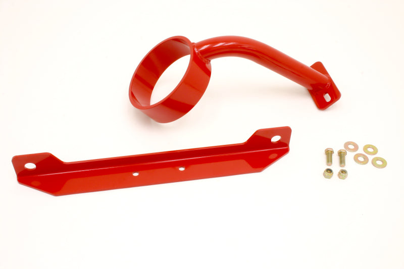 BMR Suspension 05-10 S197 Mustang Front Driveshaft Safety Loop - Red