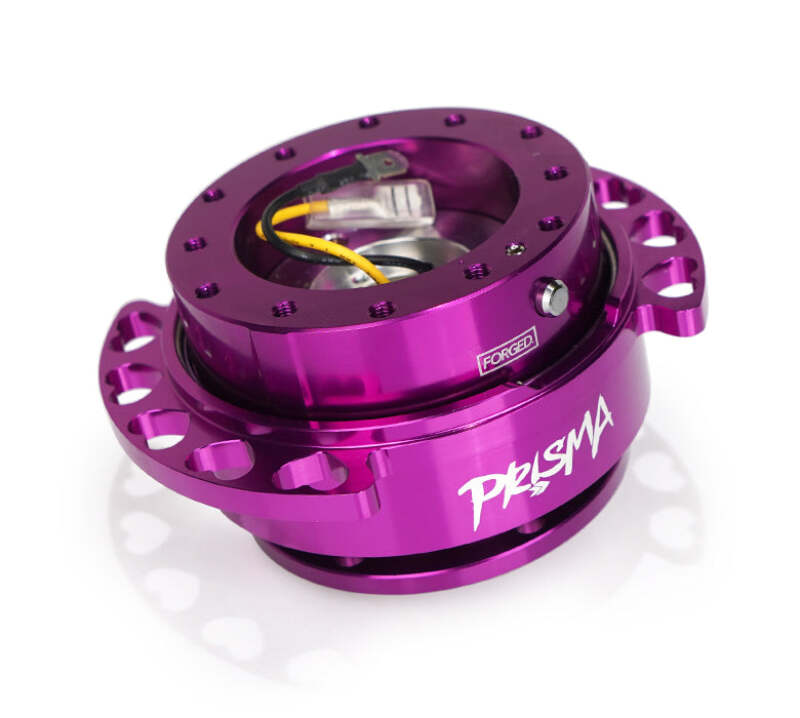 NRG Quick Release Kit - Purple Body/ Purple Heart Cutout Ring (SRK-222PP-PP)