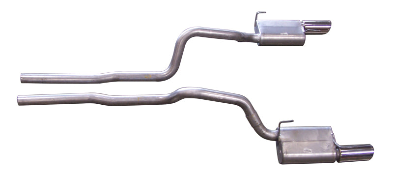 Gibson 2005-2010 Ford Mustang GT 4.6L 2.5in Cat-Back Dual Exhaust - Stainless