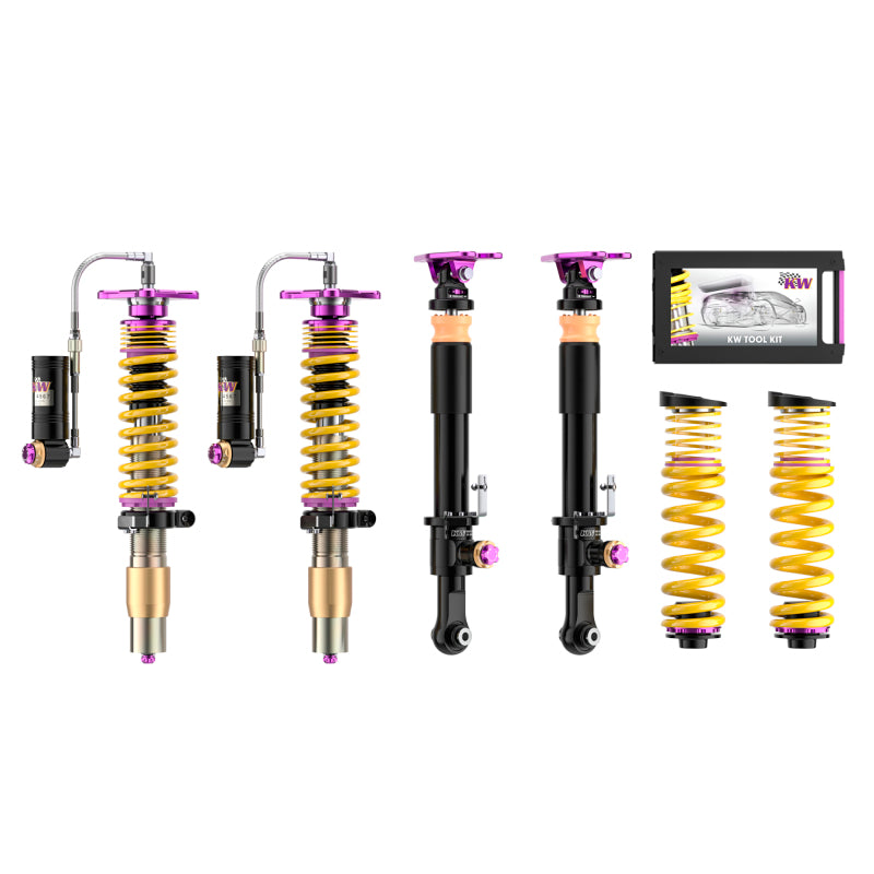 KW Clubsport V4 3-Way Coilover Kit for BMW M3 (G80) Sedan 2WD / M4 (G82) Coupe 2WD (Incl. Comp) (397202EB)