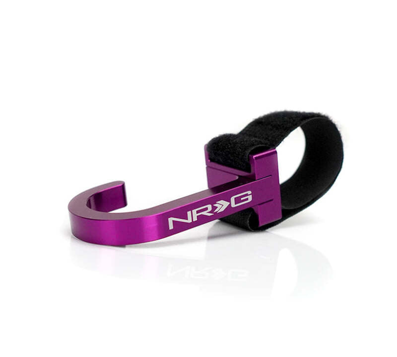 NRG Steering Wheel Hook CNC Aluminum w/ Laser Logo - Purple (STR-100PP) - photo 3