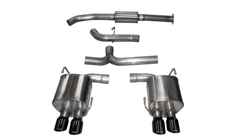 CORSA Performance 2015-2021 Subaru WRX Cat-Back Exhaust Black Quad 3.5in Tips *Sport*