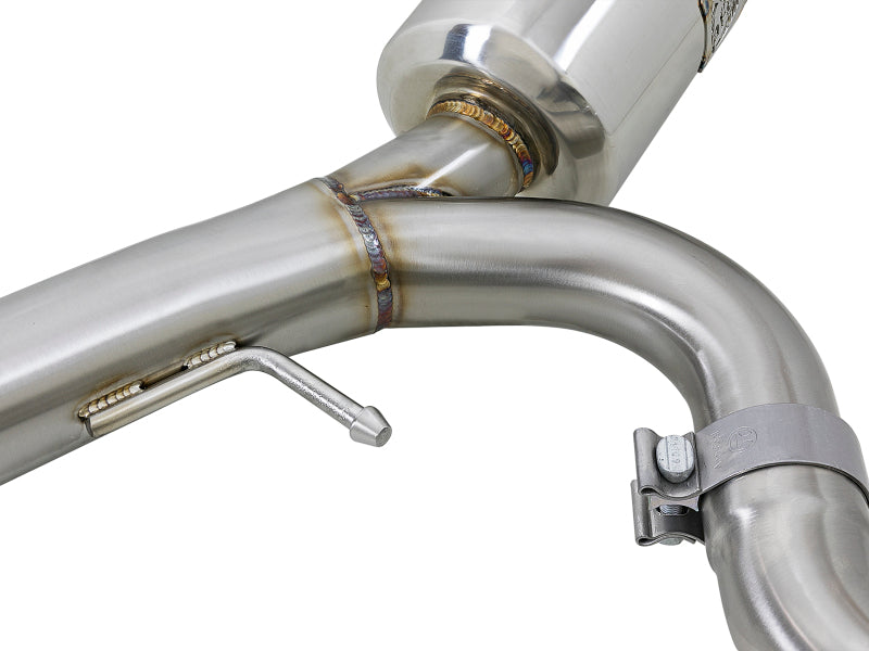 aFe Takeda 3in. to 2.5in. 304 Stainless Steel Cat-Back Exhaust 2008-2015 Mitsubishi Lancer EVO I4-2.0L - Black Tips - photo 3