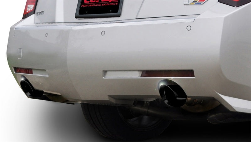 CORSA Performance 2011-2014 Cadillac CTS Wagon V 6.2L V8 Black Sport Axle-Back Exhaust - photo 2