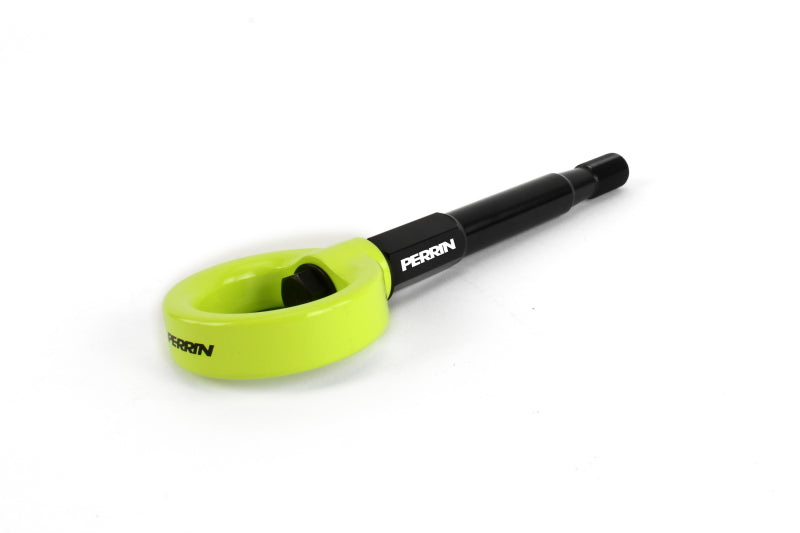 Perrin 15-21 Subaru WRX/STI / 24-26 Crosstrek / 25-26 Forester Tow Hook Kit (Rear) - Neon Yellow (PSP-BDY-252NY)
