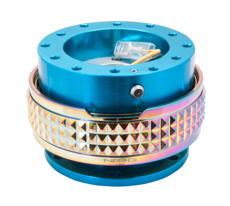 NRG Quick Release Kit - Pyramid Edition - New Blue Body / Neochrome Pyramid Ring (SRK-210NB/MC) - photo 2