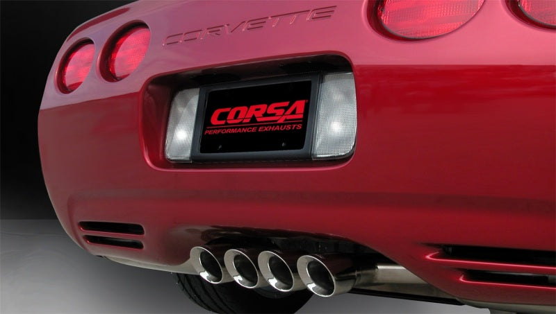 CORSA Performance 1997-2004 Chevrolet Corvette C5 Z06 5.7L V8 Polished Sport Axle-Back Exhaust - photo 3