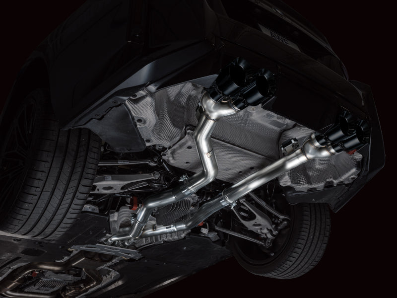 AWE Tuning 2023-2024 BMW G87 M2 Track Edition Exhaust - Diamond Black Tips - photo 2