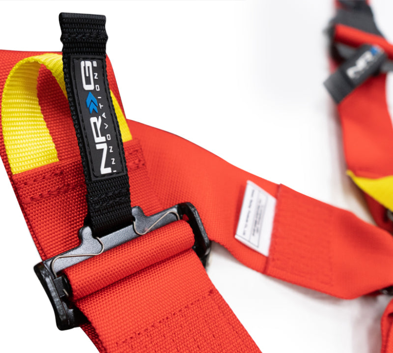 NRG FIA 6-Point 2in. Shoulder Belt for HANS Device/ Rotary Cam Lock Buckle/ 3in. Waist Belt - Red (SBH-HRS6PCRD) - photo 2