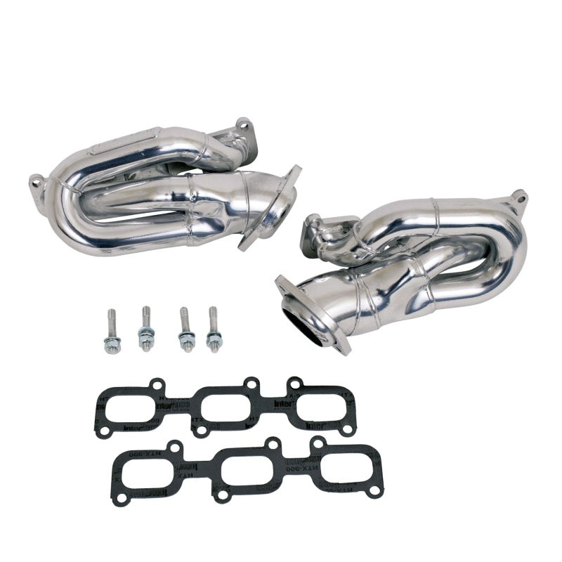 BBK 2011-2015 Ford Mustang 3.7L Shorty Tuned Length Headers - 1-5/8 Silver Ceramic (CARB EO 2011-2014 Only)