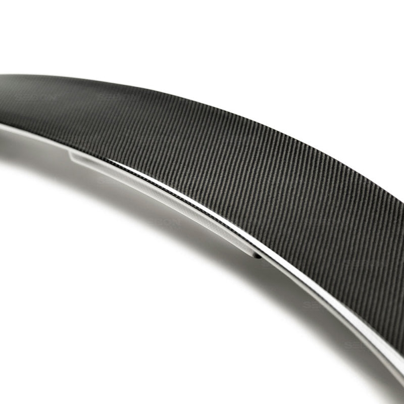 Seibon 2017 Honda Civic Type R Gloss Carbon Fiber Tailgate Middle Spoiler - photo 3