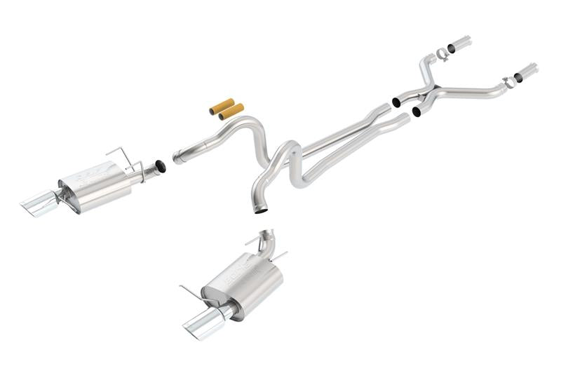 Borla 2013-2014 Mustang GT/Boss 302 5.0L V8 RWD Single Split Rear Exit ATAK Cat-Back Exhaust - photo 4