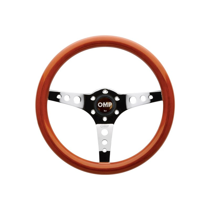 OMP Mugello Wooden Steering Wheel 350mm Handgrip Oval25X23mm (OD0-2023-019)