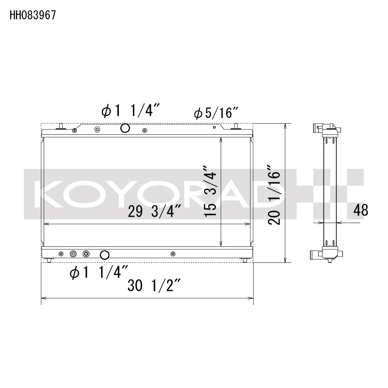 Koyo 2023+ Honda Civic Type R (FL5) Radiator