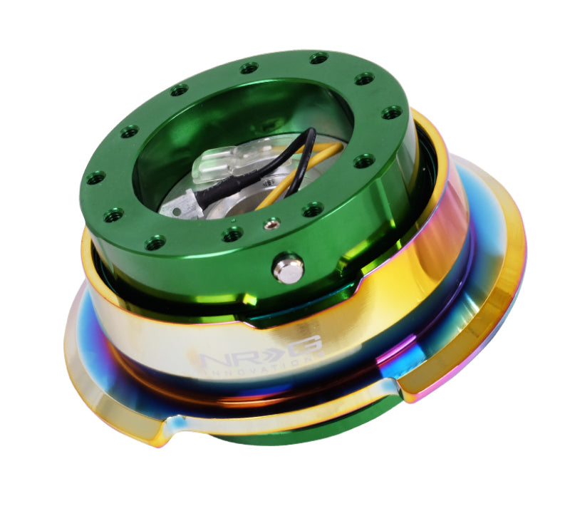 NRG Quick Release Gen 2.8 - Green Body / Neochrome Ring (SRK-280GN-MC)