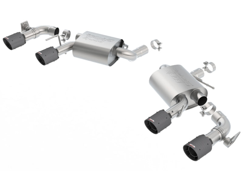 Borla 2016-2017 Chevrolet Camaro SS AT/MT RWD S-type Exhaust (with Dual Mode Valves) - Black CF Tip