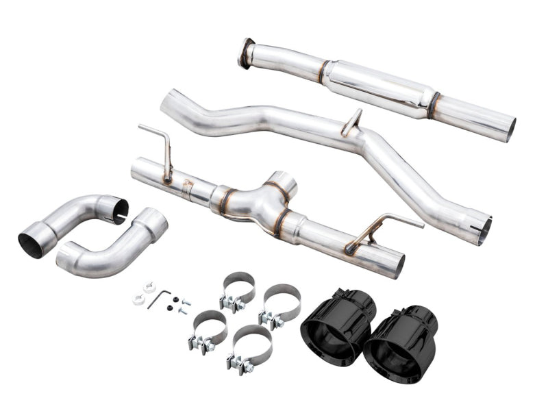 AWE Tuning Subaru BRZ / Toyota GR86 / Toyota 86 Track Edition Cat-Back Exhaust - Diamond Black Tips - photo 6