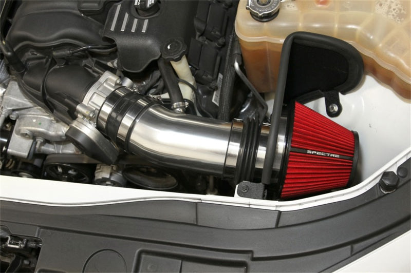 Spectre 2011-2014 Challenger/Charger V8-6.4L F/I Air Intake Kit - Polished w/Red Filter (spe9003) - photo 4