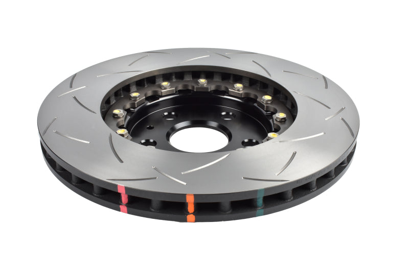 DBA Chevrolet Corvette (C8) 5000 Series T3 Slotted 2-Piece Front Brake Rotor, Black Hat (DBA53928BLKS)
