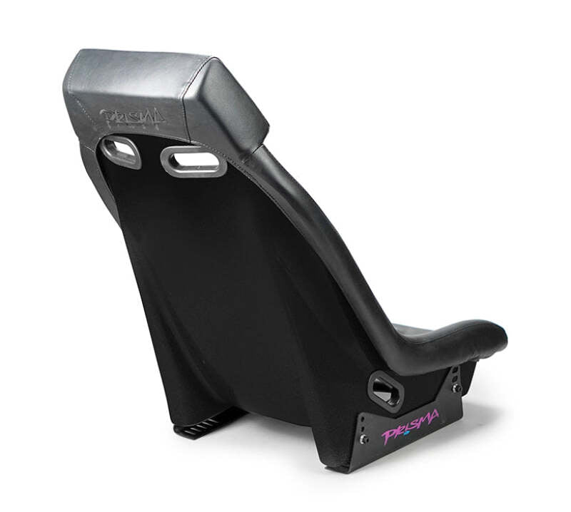 NRG GT Retro Bucket Seat - Black PVC Leather Black Stitching Black Fiberglass Back (PRI-100BK-MIDNIGHT) - photo 2