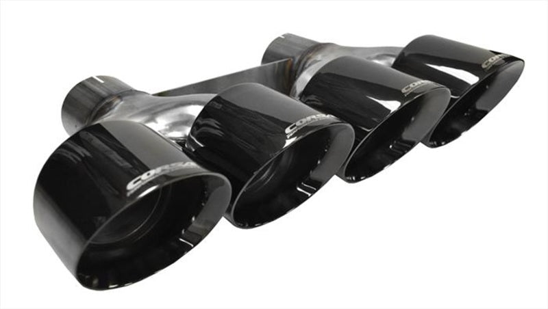 CORSA Performance 2014-2020 Chevrolet Corvette 6.2L V8 Quad 45in Polished Black Pro-Series Tip Kit