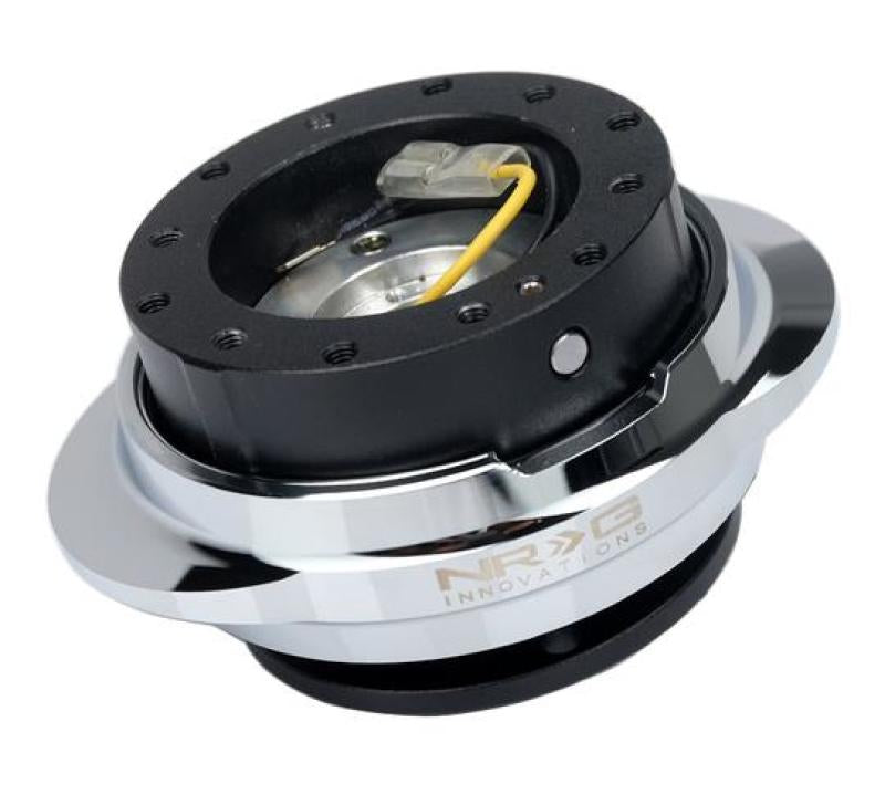 NRG Quick Release Kit - Black Body/ Silver Oval Ring (SRK-220BK/SL)