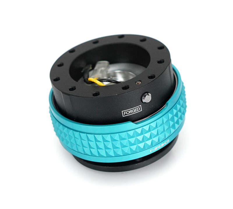 NRG Quick Release Kit - Pyramid Edition - Black Body / Minty Fresh Pyramid Ring (SRK-210BK-MF)